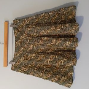 Mossimo Corduroy Olive Green Midi Skirt